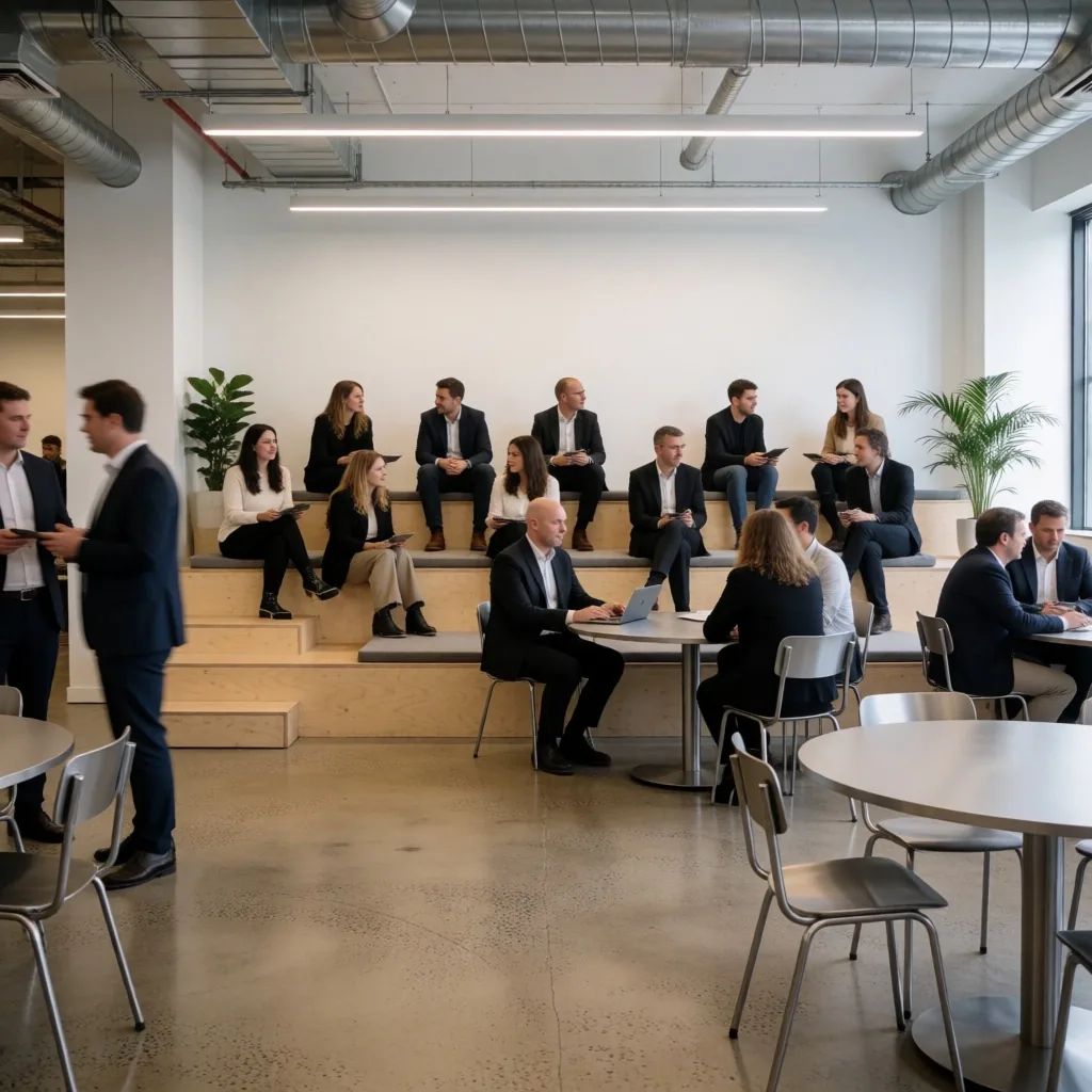 Innovation hub co-working space interior in Sydney CBD