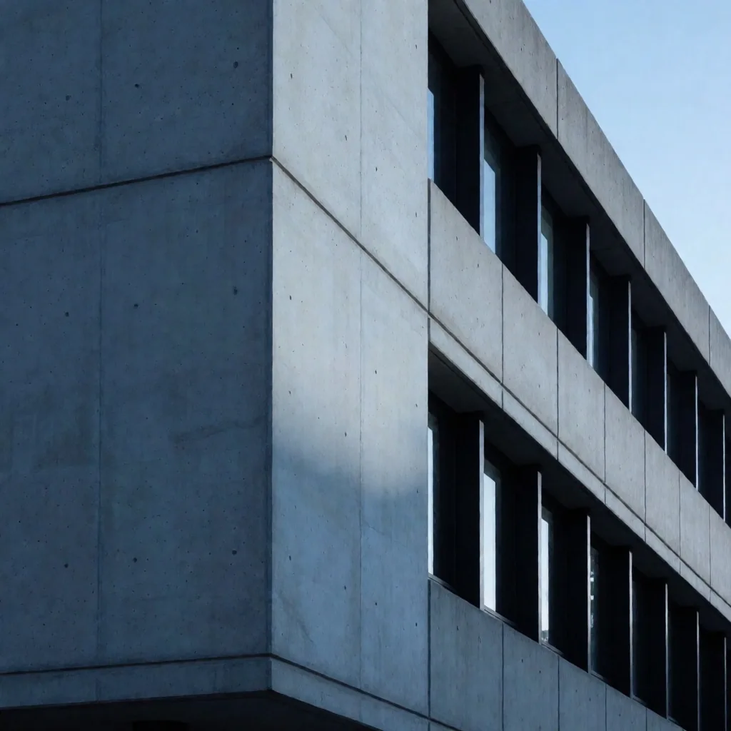 Sydney brutalist architecture at dawn