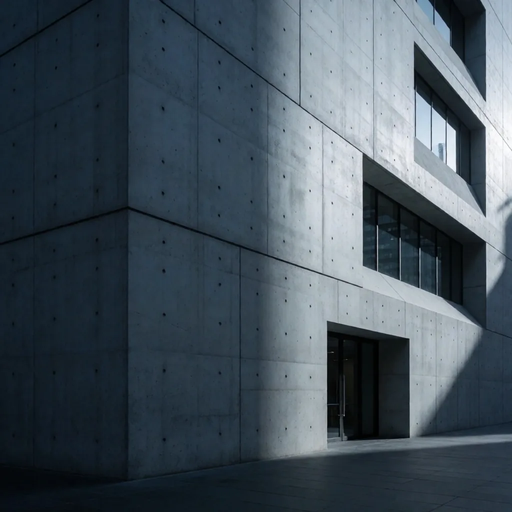 Sydney brutalist architecture at dawn